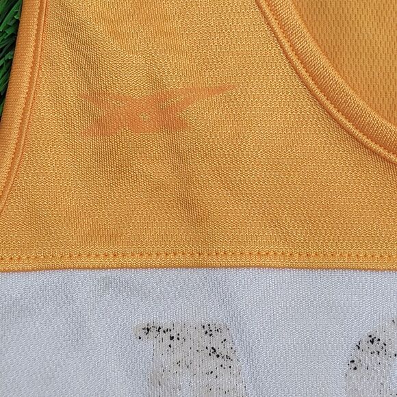 Vintage 90s ASICS Mesh Tank-Top XS 16x25 Orange - Picture 11 of 14